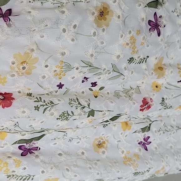 NORDSTROM'S Chelsea 28 Label Cream Floral Eyelet  Sundress NWT - Picture 11 of 13